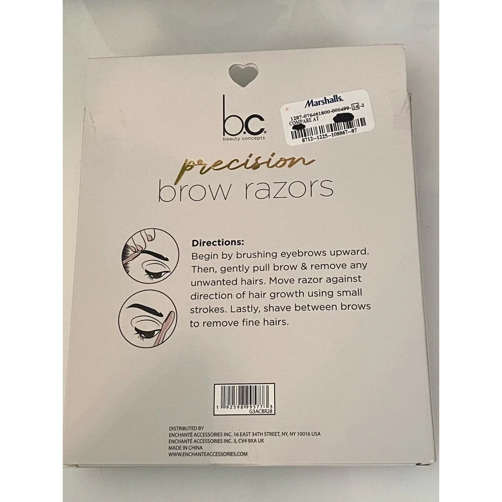 Beauty‎ Concepts 8 Pk Precision Eyebrow Razors Ultra Precise Grooming New In Box